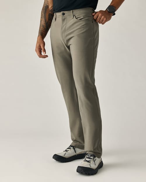 on model image of 72-Hour Merino 5-Pocket Pant - HB Straight
