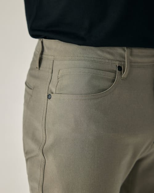 on model image of 72-Hour Merino 5-Pocket Pant - HB Straight