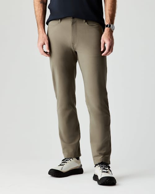 lifestyle image of 72-Hour Merino 5-Pocket Pant - HB Straight