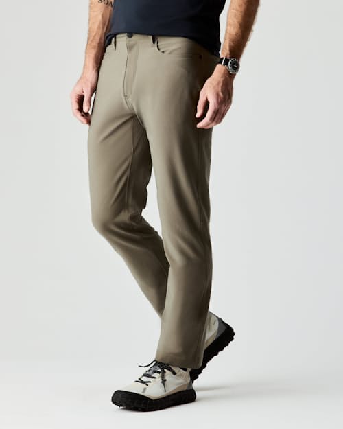 lifestyle image of 72-Hour Merino 5-Pocket Pant - HB Straight