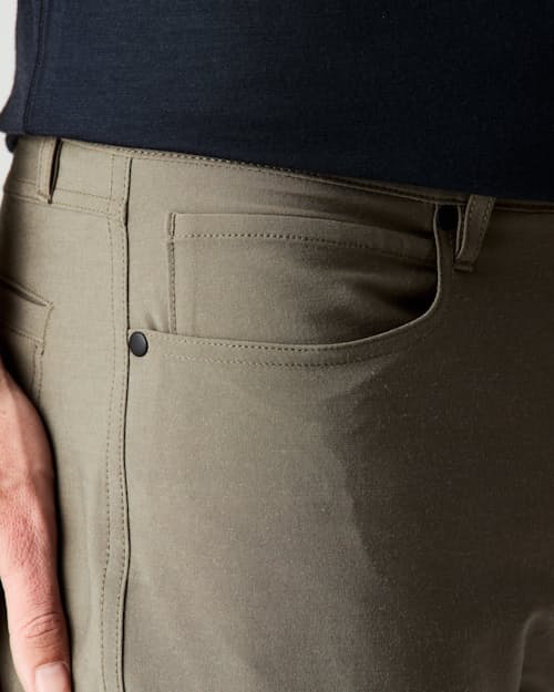 lifestyle image of 72-Hour Merino 5-Pocket Pant - HB Straight