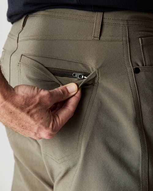 lifestyle image of 72-Hour Merino 5-Pocket Pant - HB Straight