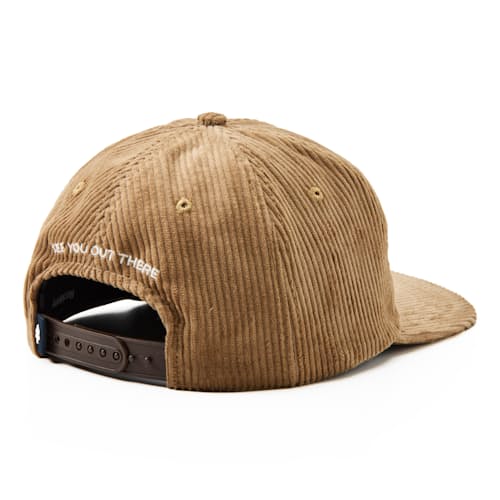 laydown image of Huckberry Corduroy Explorer Hat