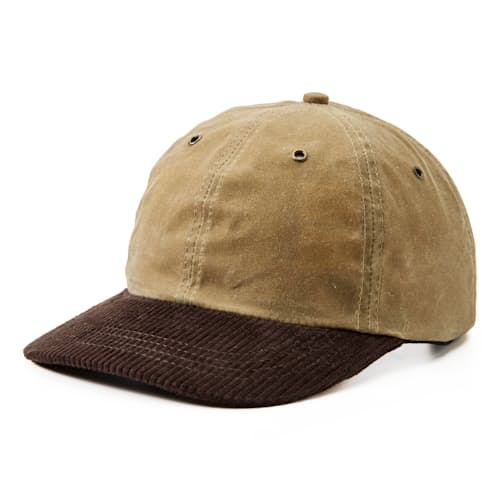 laydown image of Waxed Canvas & Corduroy Hat