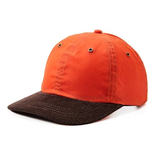 laydown image of Waxed Canvas & Corduroy Hat