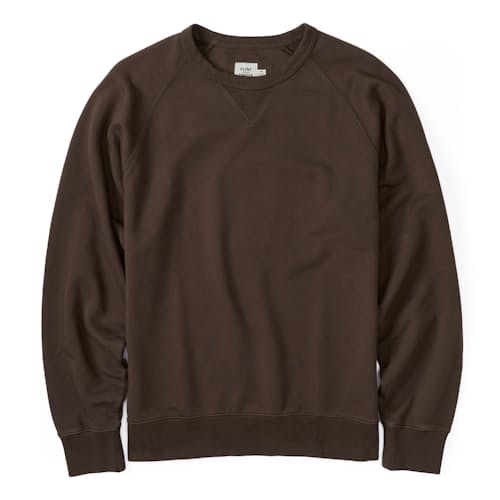 laydown image of Midweight Terry Crewneck Sweatshirt