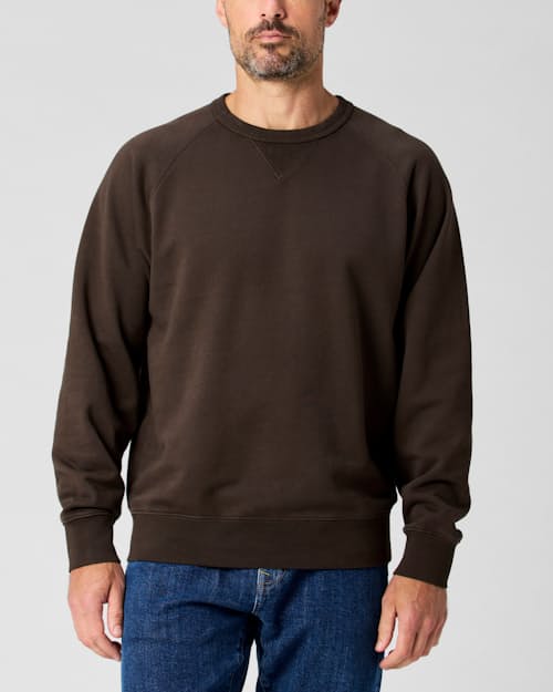 lifestyle image of Midweight Terry Crewneck Sweatshirt