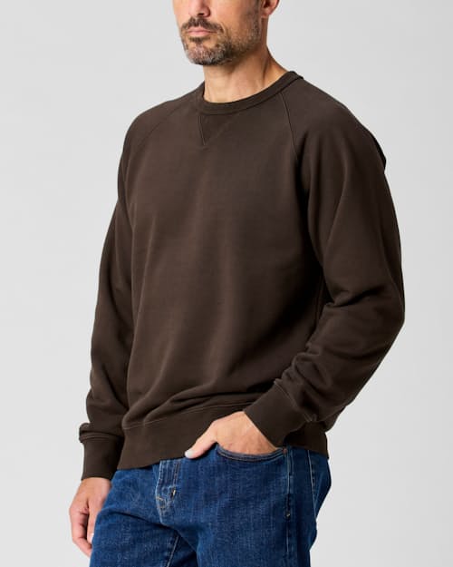 lifestyle image of Midweight Terry Crewneck Sweatshirt