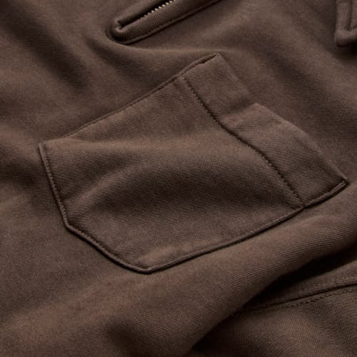 laydown detail image of Midweight Terry Quarter Zip Sweatshirt
