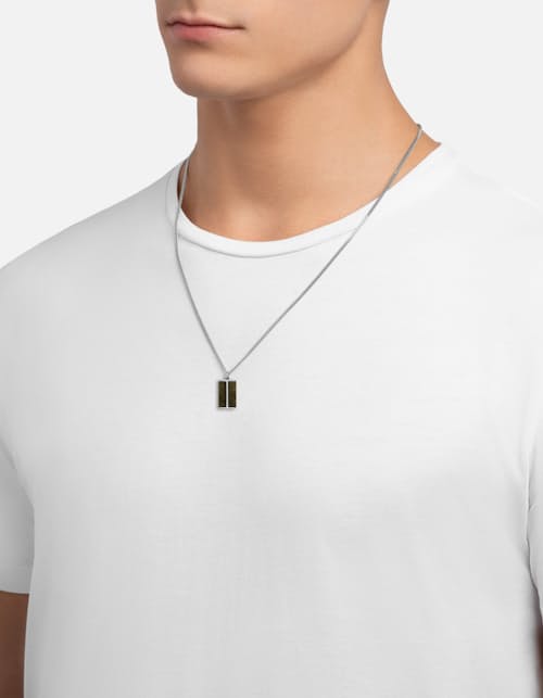 on model image of Duo Jasper Necklace