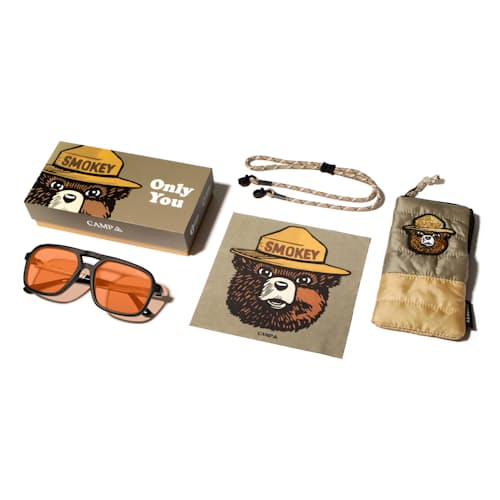 laydown image of Glacier Smokey Bear Sunglasses