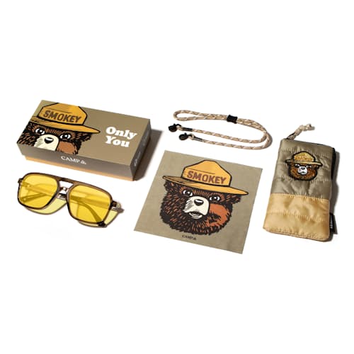 laydown image of Glacier Smokey Bear Sunglasses