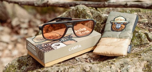 lifestyle image of Glacier Smokey Bear Sunglasses