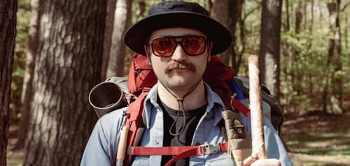 lifestyle image of Glacier Smokey Bear Sunglasses