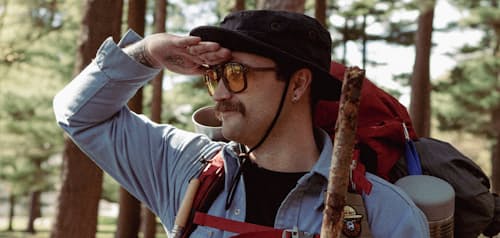 lifestyle image of Glacier Smokey Bear Sunglasses