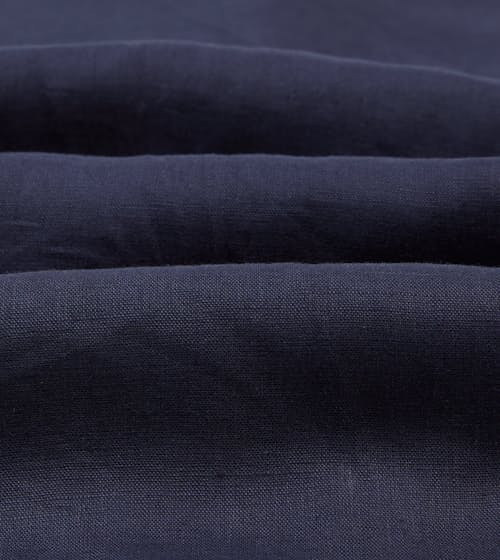 laydown detail image of Linen Camp Collar Long Sleeve Shirt