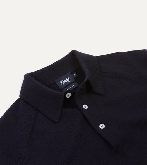 laydown detail image of Merino Wool Knit Polo