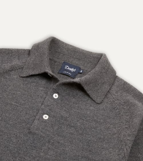 laydown detail image of Merino Wool Knit Polo