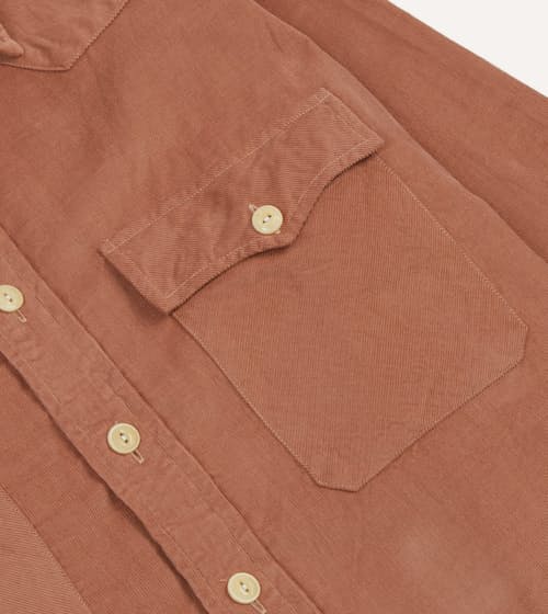 laydown detail image of Needle Corduroy Western Long Sleeve Shirt