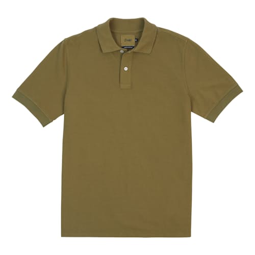 laydown image of Washed Pique Polo