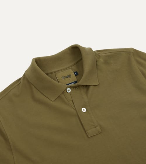 laydown detail image of Washed Pique Polo