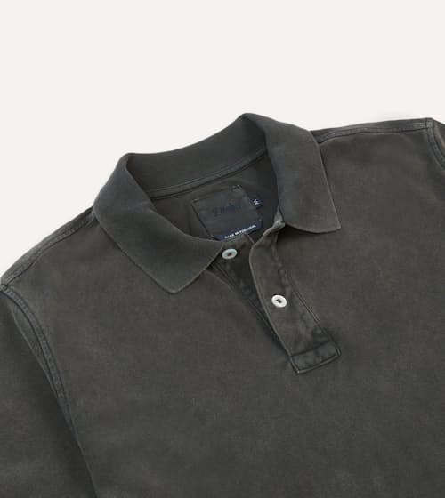 laydown detail image of Washed Pique Polo