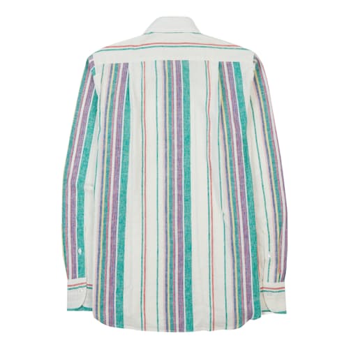 laydown image of Linen Cotton Summer Long Sleeve Shirt