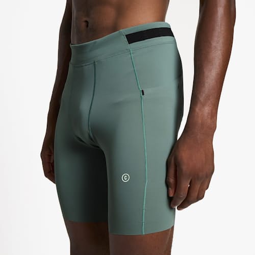 on model image of FST Short Tights - 8"