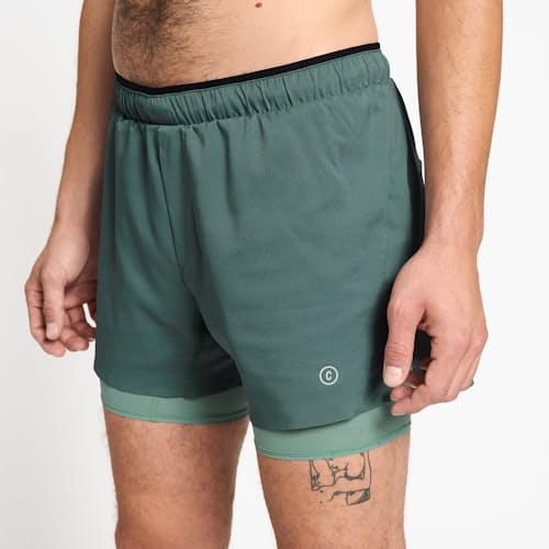 on model image of DLY Performance Long Brief Short - 5"