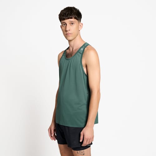 on model image of FST Performance Singlet Tank Top
