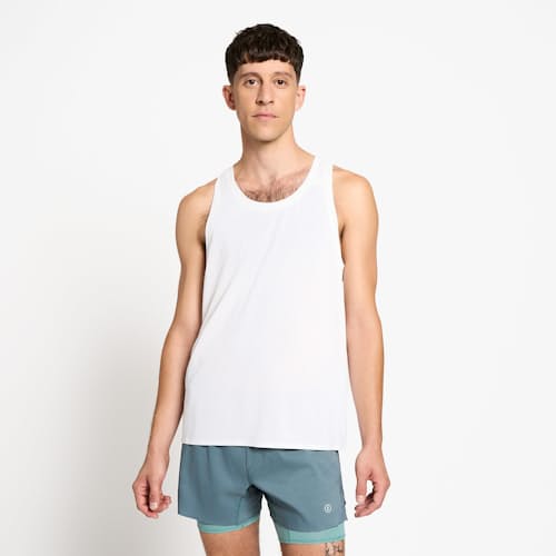 on model image of FST Performance Singlet Tank Top