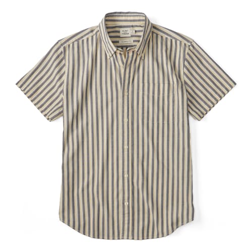 laydown image of Short Sleeve Stretch Cotton Shirt