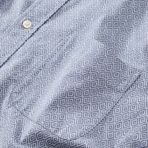 laydown detail image of Short Sleeve Stretch Cotton Shirt