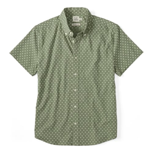 laydown image of Short Sleeve Stretch Cotton Shirt