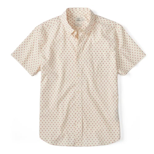 laydown image of Short Sleeve Stretch Cotton Shirt