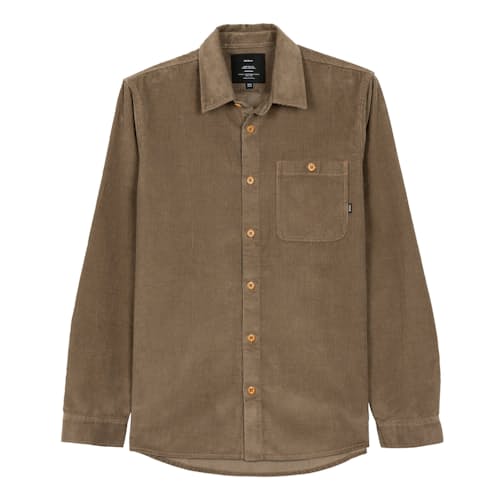 laydown image of Jetty Corduroy Long Sleeve Shirt