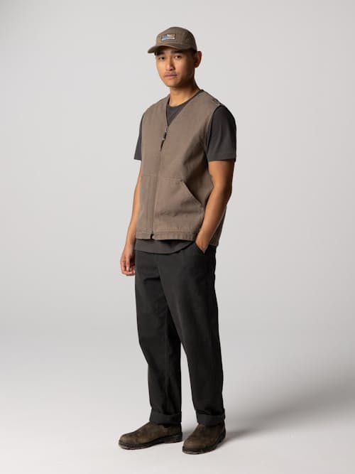 on model image of Basset Work Vest