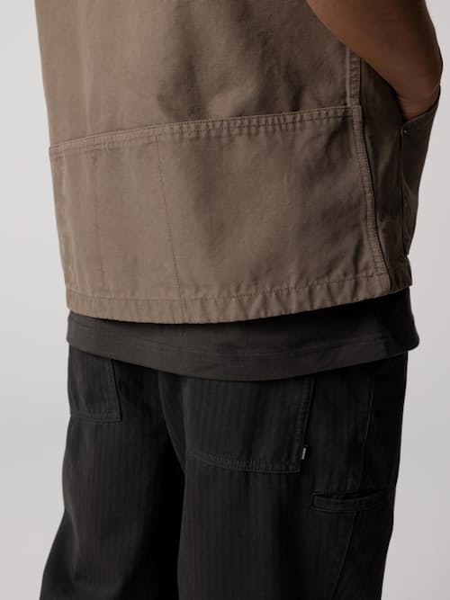 on model image of Basset Work Vest