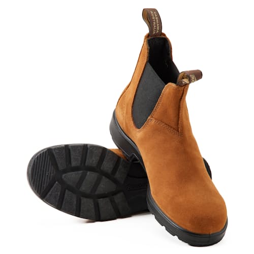 laydown image of 2406 Suede Chelsea Boot