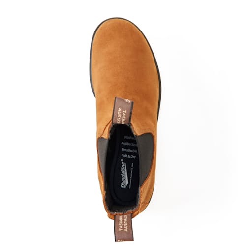 laydown image of 2406 Suede Chelsea Boot