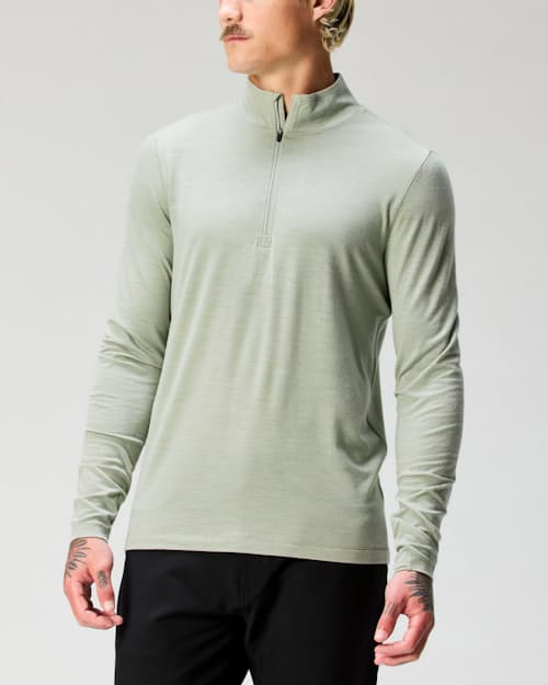 lifestyle image of 72-Hour Merino UPF Quarter Zip