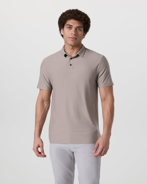 on model image of Strato Tech Polo