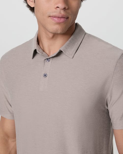 on model image of Strato Tech Polo
