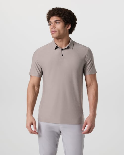 on model image of Strato Tech Polo