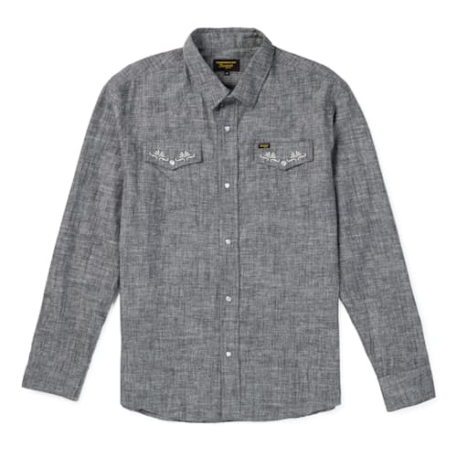 laydown image of Reagan Pearlsnap Long Sleeve Shirt