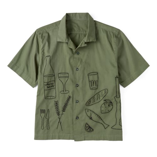 laydown image of Picnic Short Sleeve Shirt