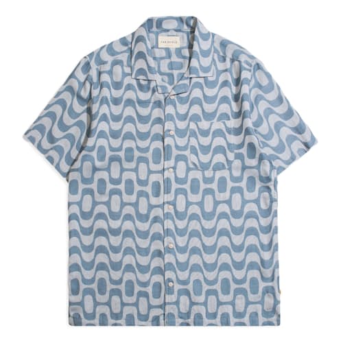 laydown image of Stachio Copa Short Sleeve Shirt
