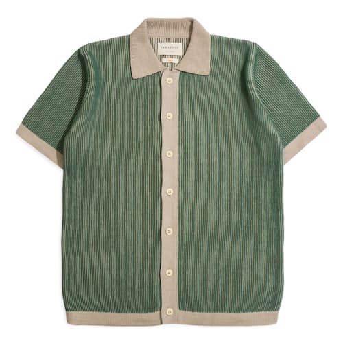 laydown image of Velzy Cardigan Sweater Polo