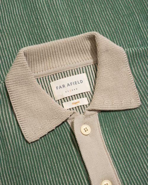 laydown detail image of Velzy Cardigan Sweater Polo
