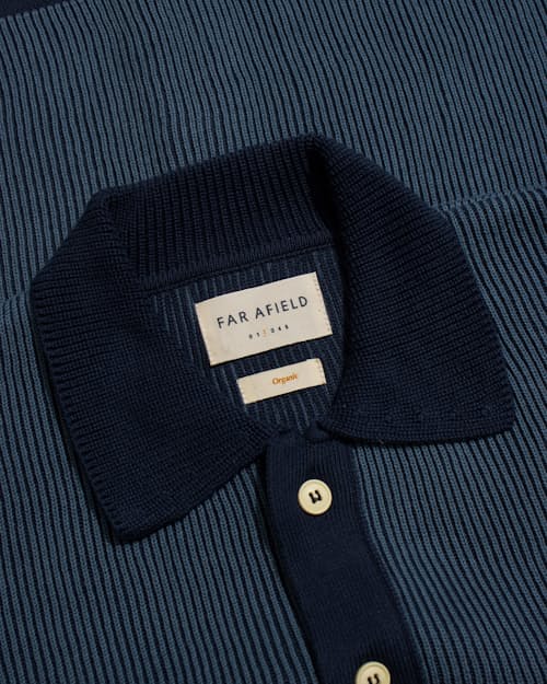 laydown detail image of Velzy Cardigan Sweater Polo